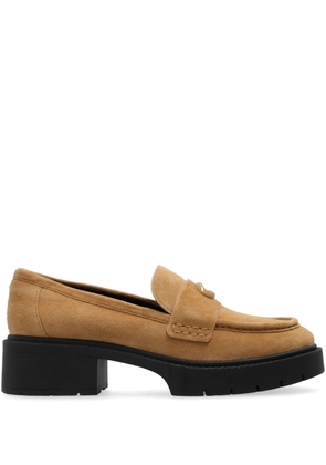 Coach leather loafers - Brown