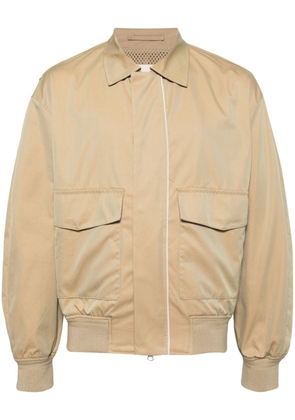 CROQUIS loose zipped jacket - Brown