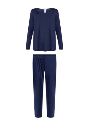 Hanro long-sleeve pyjama set - Blue