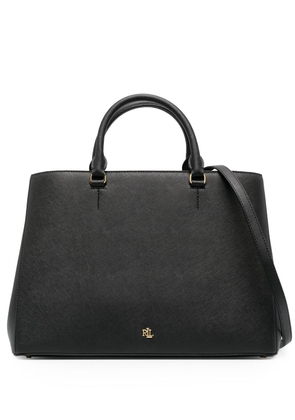 Lauren Ralph Lauren Hanna leather satchel bag - Black