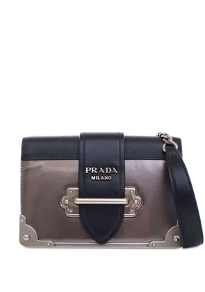 Prada Pre-Owned 21th Century Metallic Vitello Saffiano Cahier crossbody bag - Brown