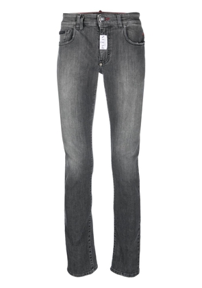 Philipp Plein logo-patch jeans - Grey