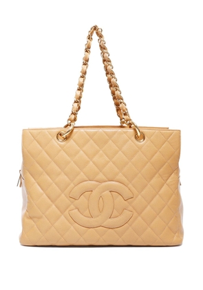 CHANEL Pre-Owned 2001-2002 Grand Shopping tote bag - Neutrals