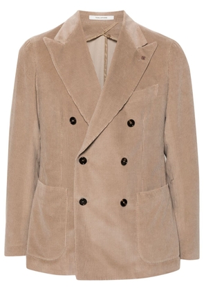 Tagliatore brooch-detail blazer - Neutrals