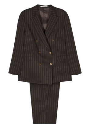 Tagliatore pinstripe-pattern suit - Brown