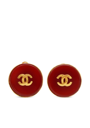 CHANEL Pre-Owned 1995 CC earrings - Gold