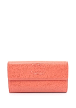 CHANEL Pre-Owned 2013-2014 CC wallet - Orange