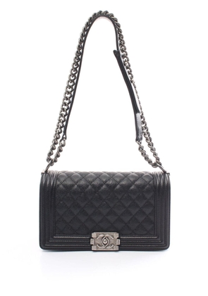 CHANEL Pre-Owned 2014-2015 Boy Chanel shoulder bag - Black