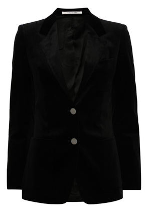 Tagliatore velvet blazer - Black