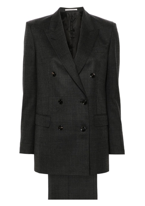 Tagliatore check-pattern suit - Black