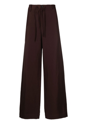 Jacquemus drawstring straight-leg trousers - Brown