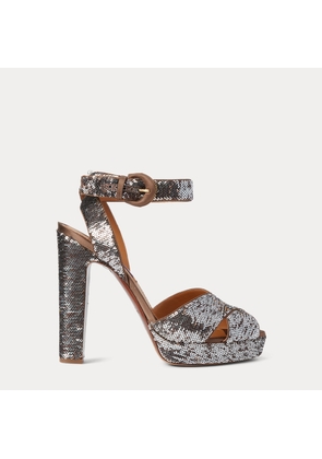 Kelsie Sequinned Platform Sandal