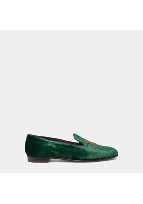 Alonzo Embroidered Velvet Slipper