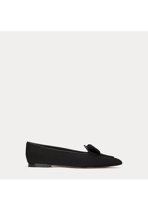 Velvet-Bow Grosgrain Loafer