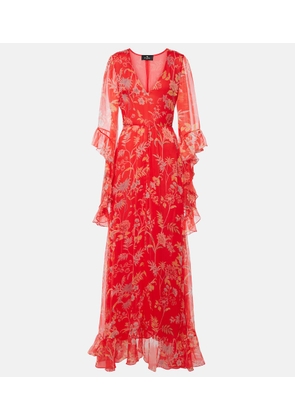 Etro Floral silk gown