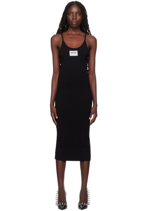 Moschino Jeans Black Patch Midi Dress