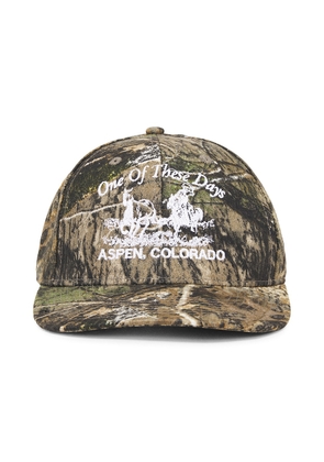 ONE OF THESE DAYS x FWRD Just For A Moment Cap in Camo - Green. Size all.