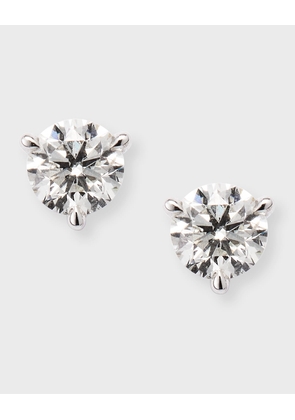 18k White Gold Martini Diamond Stud Earrings, 0.77tcw