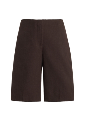 Beare Park - Tailored Wool Shorts - Brown - AU 14 - Moda Operandi