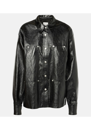 Marant Etoile Abelia faux leather shirt