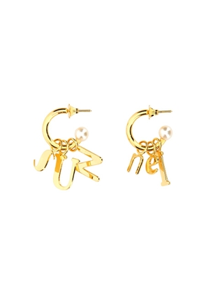 Sunnei Lettering Logo Dangle Earrings