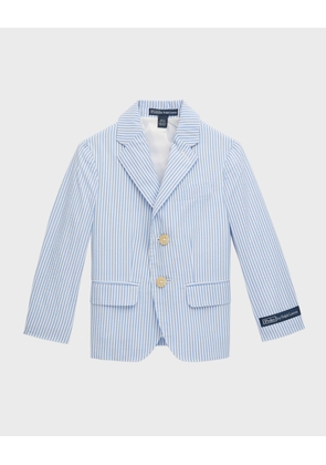 Boy's Seersucker Suit Jacket, Size 2-4