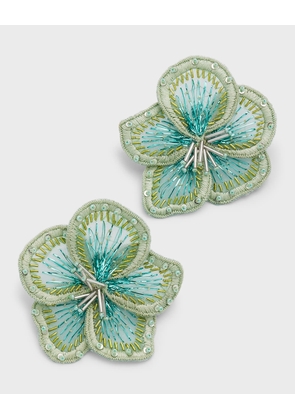 Bailee Beaded Flower Stud Earrings