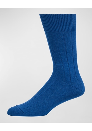 Men's Llasa Solid Ribbed Socks