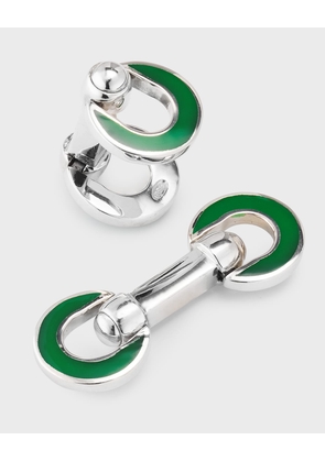 Men's Horseshoe Enamel Flip Cufflinks