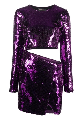 THE ANDAMANE Gia sequinned minidress - Purple