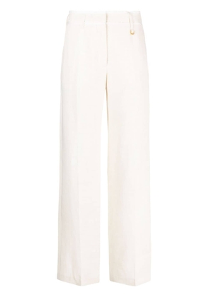 Jacquemus Ficelle linen-blend trousers - Neutrals