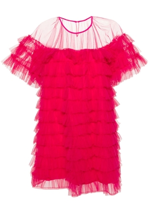 Molly Goddard Roberta ruffled midi dress - Pink