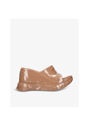 Womens Givenchy Marshmallow rubber wedge sandals