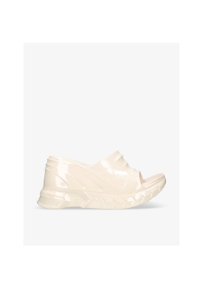 Womens Givenchy Marshmallow rubber wedge sandals