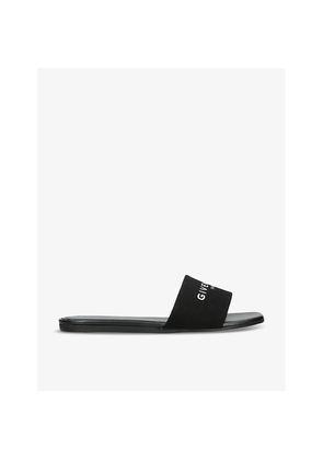 Womens Givenchy Logo-embellished woven sandals