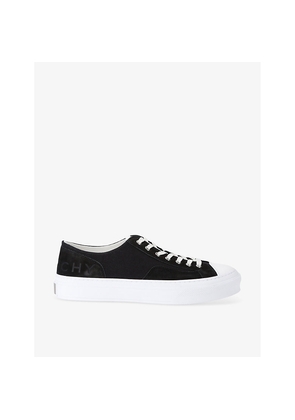 Mens Givenchy City contrast-sole leather low-top trainers