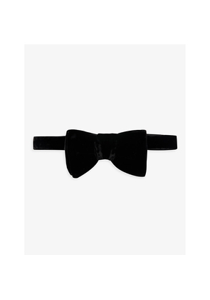 Mens Tom Ford Pre-tied velvet-texture woven bow tie