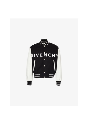 Mens Givenchy Monogram slip-pocket wool-blend jacket