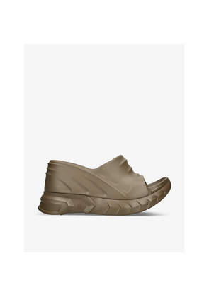 Womens Givenchy Marshmallow rubber wedge mules