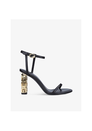 Womens Givenchy G-Cube embellished leather heeled sandals