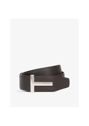 Mens Tom Ford Logo buckle leather belt