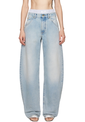 DARKPARK Blue Khris Barrel Leg Jeans