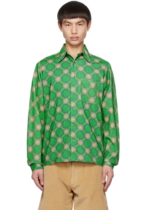 ERL Green Plaid Shirt