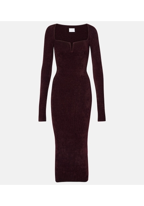 Galvan Freya velvet maxi dress