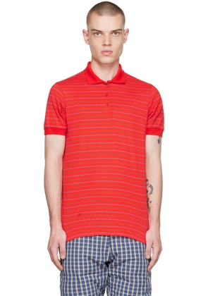 ERL Red Striped Polo