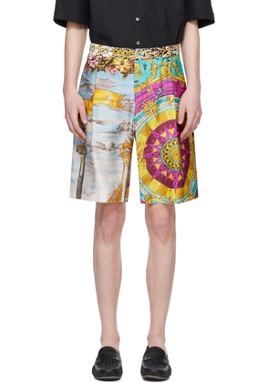 Moschino Multicolor Graphic Shorts