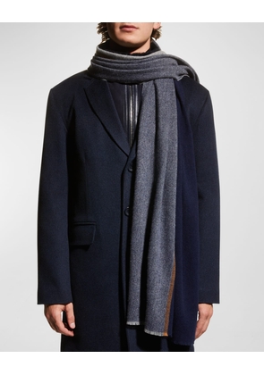 Men's Colorblock Cashmere Scarf