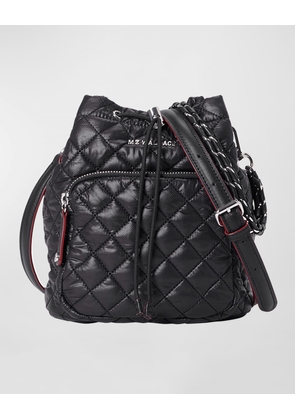 Crosby Quilted Nylon Bucket Bag