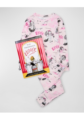 Girl's Eloise Printed Pajama Gift Set, Size 2-8