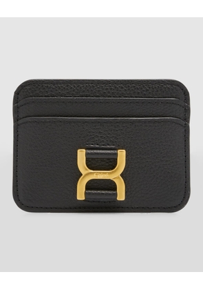 Marcie Card Holder in Grained Leather